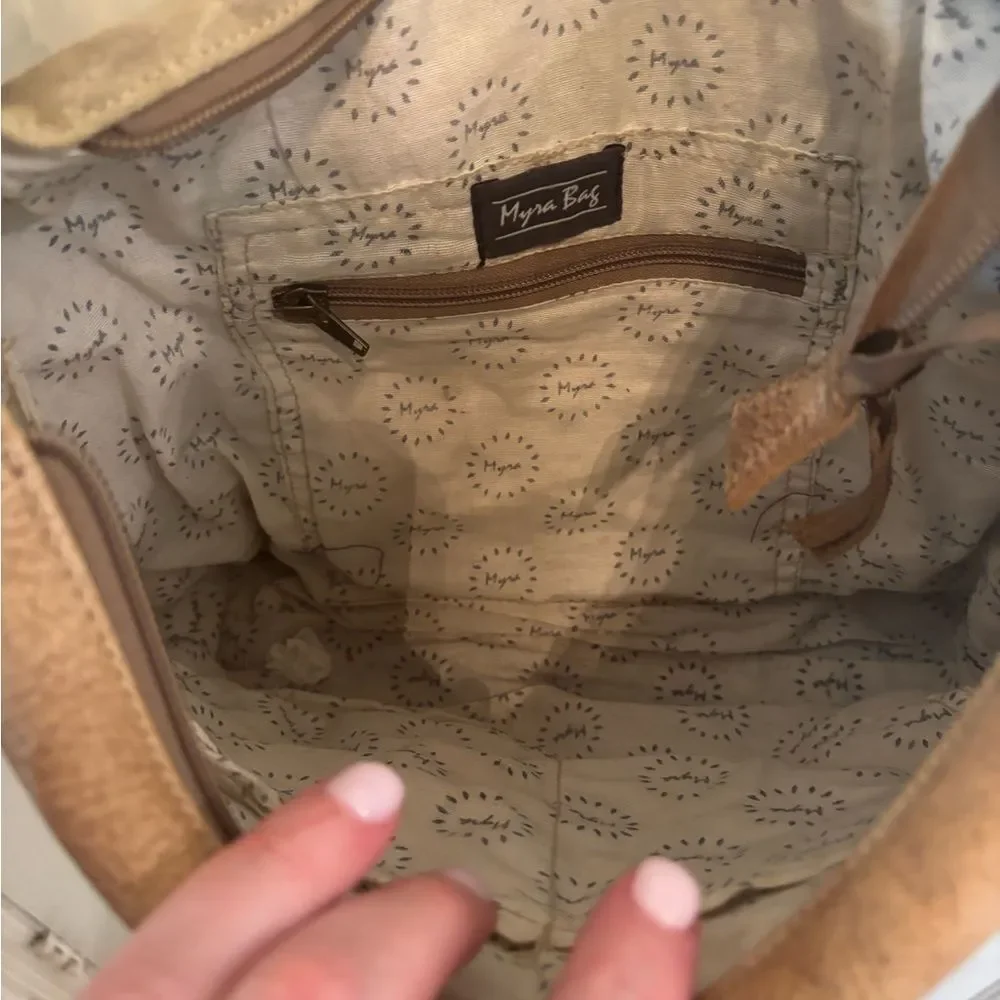 Myra Bag Tan and Black Crossbody